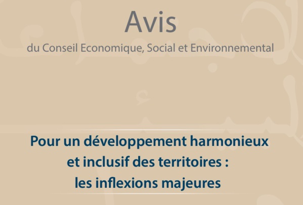 CESE: POUR UN DÉVELOPPEMENT HARMONIEUX ET INCLUSIF DES TERRITOIRES : LES INFLEXIONS MAJEURES