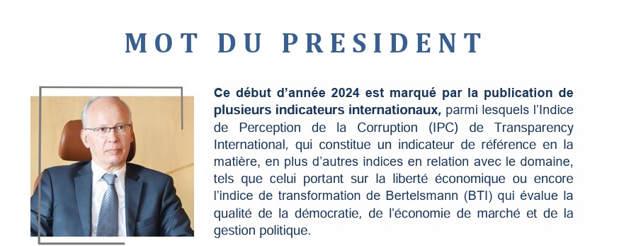 L’INPPLC analyse le classement du Maroc dans les indicateurs internationaux pour l’année 2023, et présente sa démarche pour améliorer le classement au cours de l’année 2024