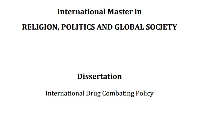 International Drug Combating Policy