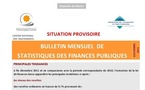 Bulletin Mensuel de Statistiques des Finances Publiques - Décembre 2011