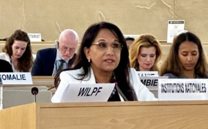 السيدة  آمنة بوعياش: دور المرأة ومشاركتها ضروريان للدفاع عن حقوق الإنسان من خلال العمل الدبلوماسي